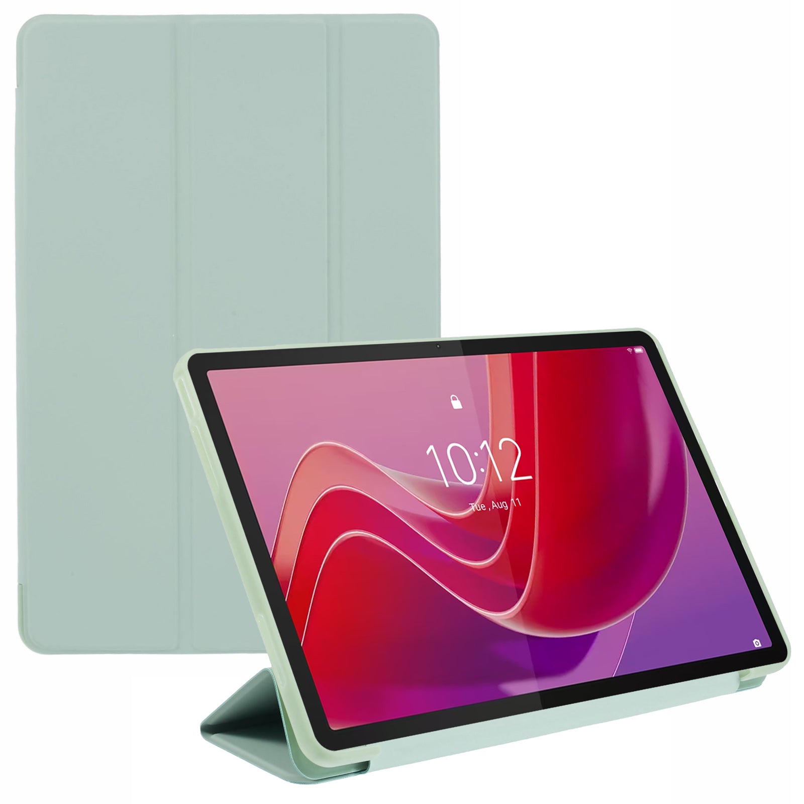 For Lenovo Tab M11 / Xiaoxin Pad 11 2024 Case Leather+Silicone Tri-fold Stand Shell Tablet Cover For Lenovo Tab M11 / Xiaoxin Pad 11 2024 Case Leather+Silicone Tri-fold Stand Shell Tablet Cover